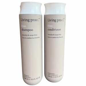Living Proof No Frizz Shampoo & Conditioner Set 8 oz Each Full Size Duo